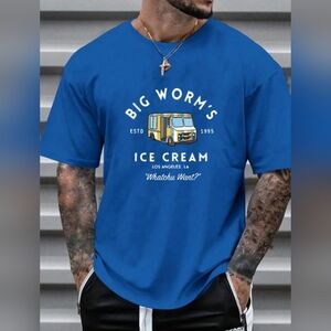 Big Worm's Ice Cream Blue T-Shirt